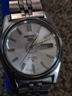 vintage 1971 Seiko 5 Automatic 21 Jewels day-date wristwatch, model 6119-8093