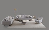 Sofagarnitur 3+3+1 Sitzer Neu Design Sofas Polster Couchen Textil Relax Modern