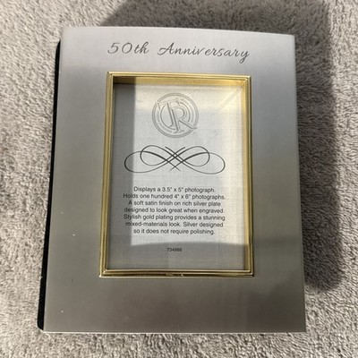 Things Remembered 50th Anniversary 3.5 x5  Frame With Photo Album 