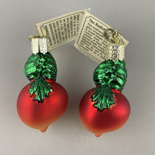 Old World Christmas Glass Vegetable Ornaments 2001 Lot of 7 - Picture 17 of 22