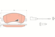 Bremsbelagsatz Vorne für Ford Transit FD FA Pritsche FM FN FF Tourneo VW 06-22