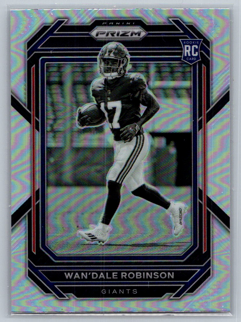 Wandale Robinson 2022 Panini Prizm Negative Silver #315 RC Giants