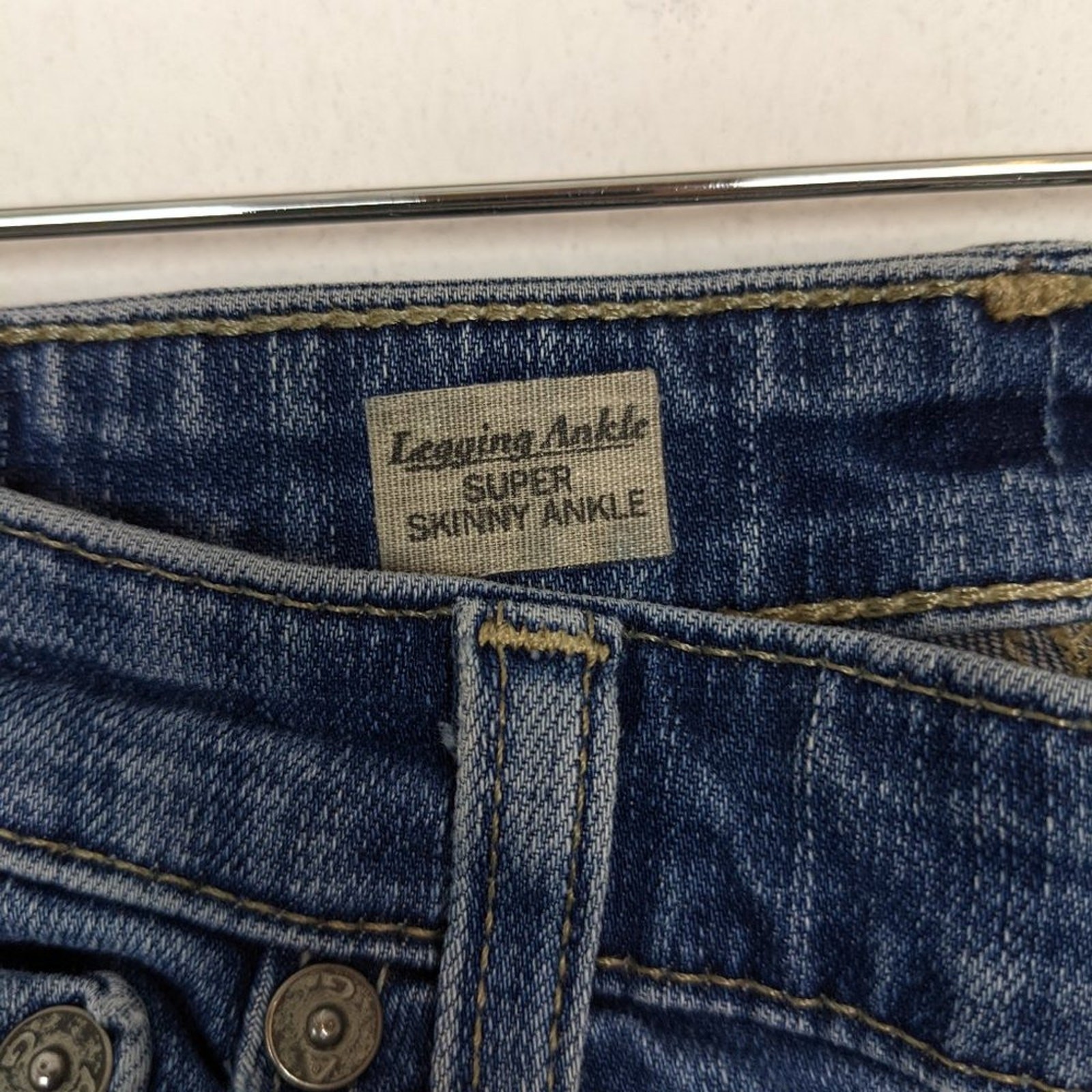 AG Adriano Goldschmied Women Jeans Distressed Super Skinny Ankle Legging Size 27 thumbnail 6