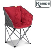 Gepolsterter Campingstuhl Lounge-Sessel Faltbar Garten Outdoor Stuhl Angler Rot