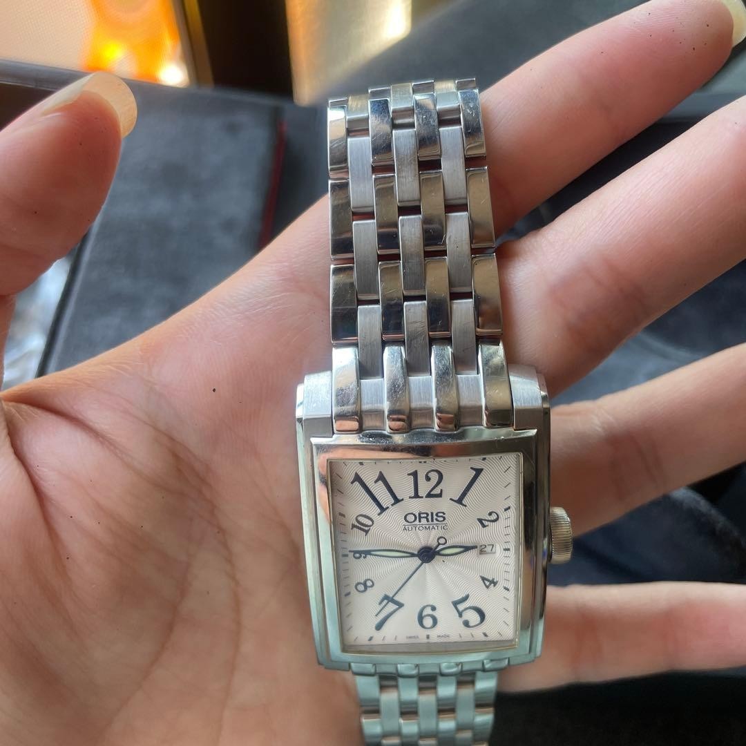 ORIS Rectangular Automatic Watch Silver Dial SS B… - image 9