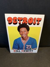 1971-72 Topps Basketball Bill Hewitt Card #23 Detroit Pistons 