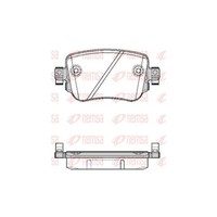 Remsa BremsbeläGe BremsklöTze Hinten FüR Skoda Octavia III Combi 5E5 2.0 Tdi