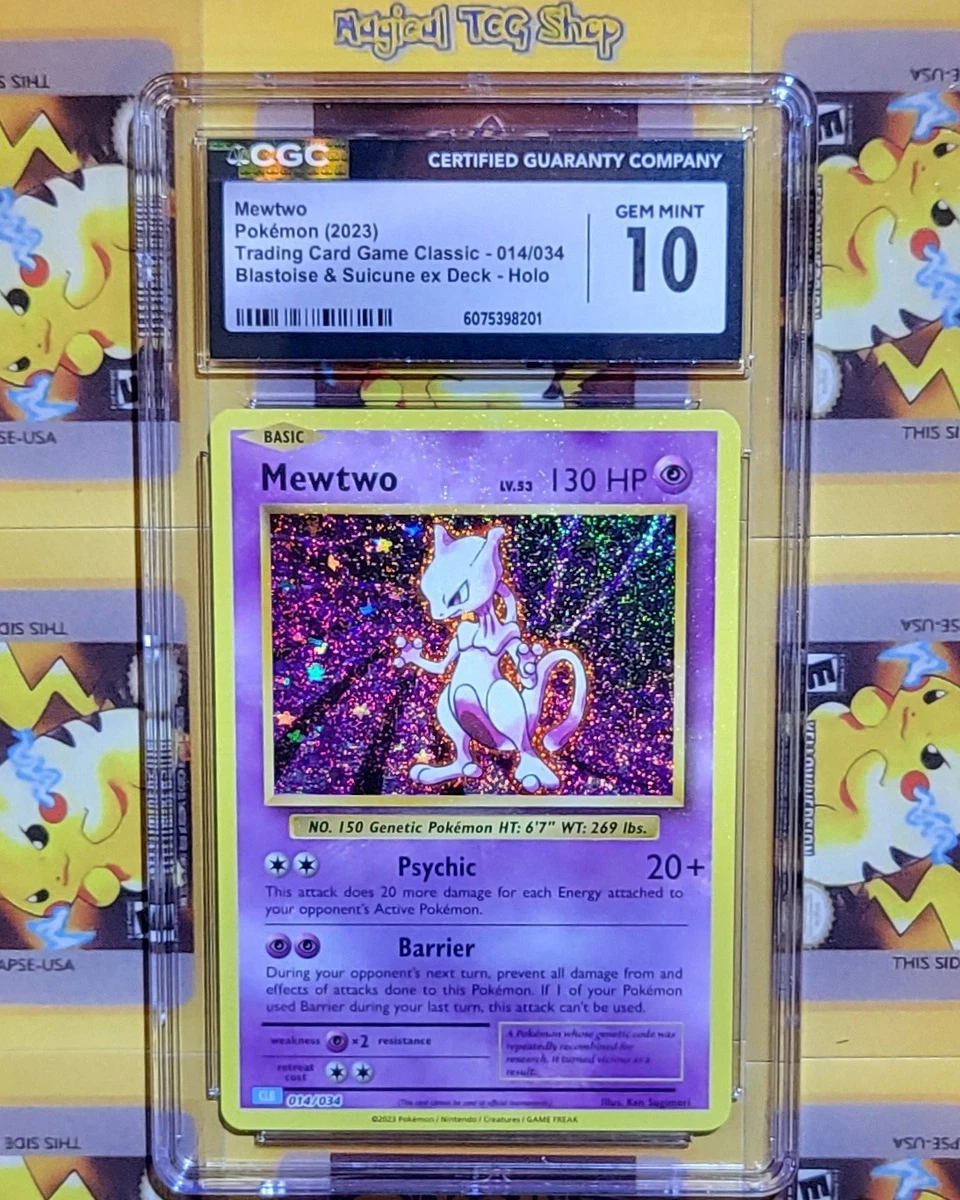 Mewtwo Pokémon TCG Holo Rare Grade 10 Individual Collectible Card