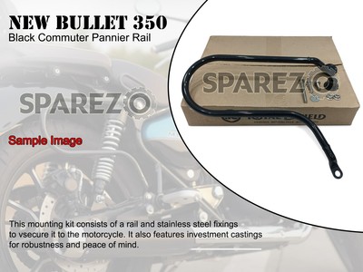 Passend für Royal Enfield New Bullet 350 Commuter Gepäckträgerschiene Schwarz