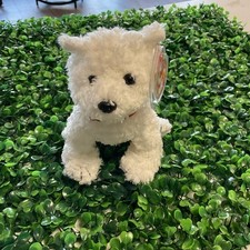 Ty Beanie Baby DUNDEE The Dog White Scottish Terrier Stuffed Plush Toy