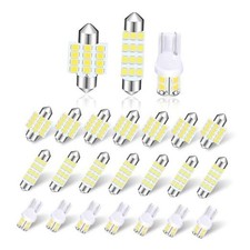 24PCS Car LED Bulb, Car LED Lights Combination Bulb Kit, Used for Car Map white