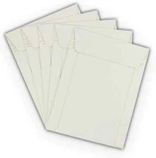 50 EcoSwift 6 X 8 CD/DVD Photo Mailers Keep Flats White Cardboard Self Seal 6x8
