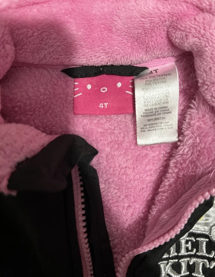Chaqueta Sherpa Hello Kitty Niña Pequeña 4T Hello Kitty Niñas 4T Sherpa Rosa Foto 4 de 4