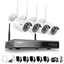 SANNCE 8-Channel 5MP Super HD Wireless NVR Security Camera System with 4 3MP...