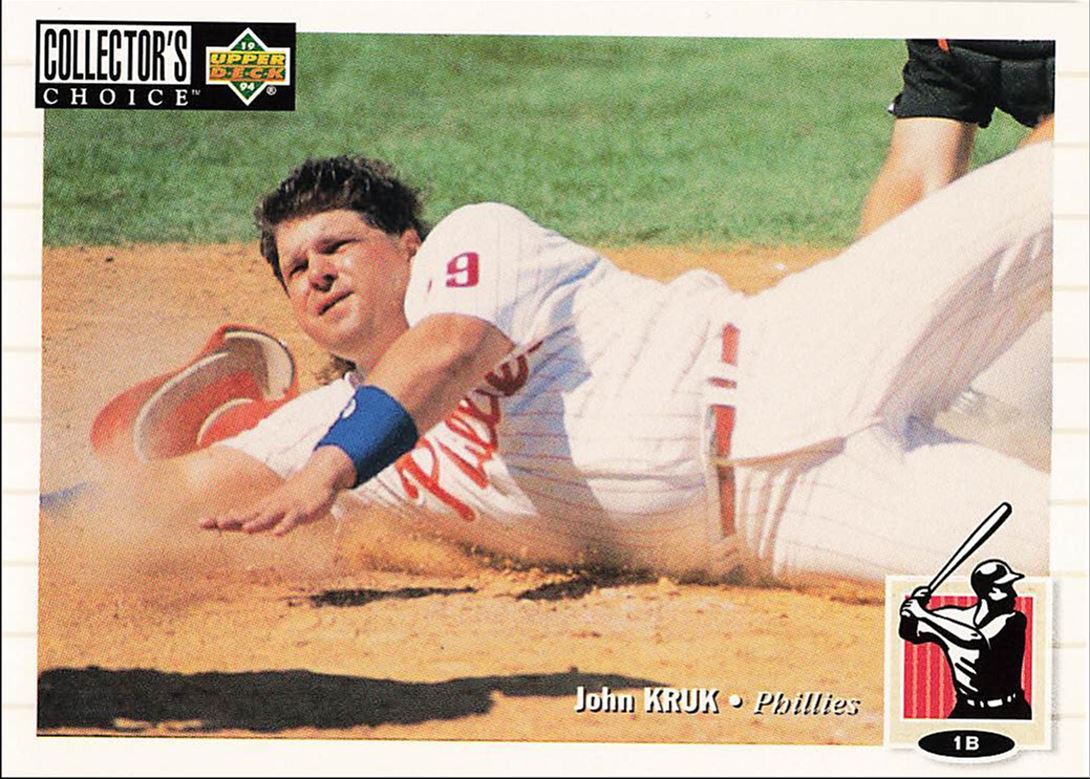 1994 Collector's Choice John Kruk Philadelphia Phillies #168