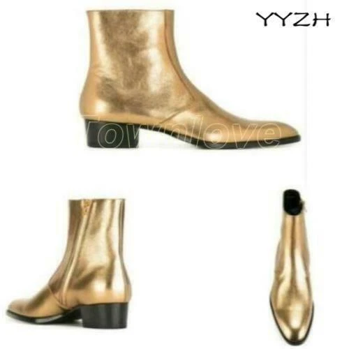 Mens clearance gold boots