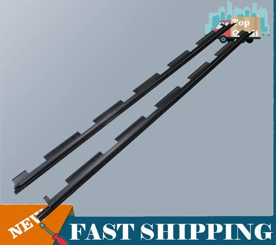 2x Resistente para intemperie de sello de fieltro de barrido de ventana delantera exterior para camioneta Chevrolet 1988-2000 Foto 4 de 4