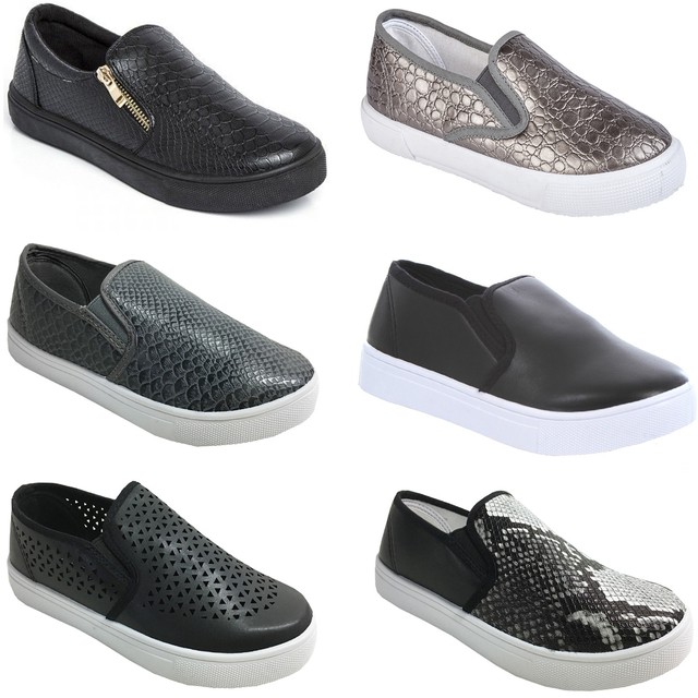 skechers ladies slip on trainers