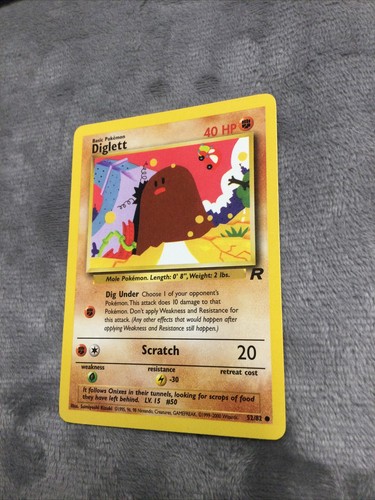 Pokemon Karte First Edition Team Rocket - Diglett 52/82 - Bild 6 von 12