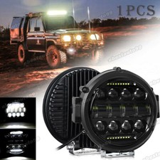 7 Black Led Pods Work Light Bar Round Driving Fog Headlight Truck Off Road 7 Black Led Pods Work Light Bar Round Driving Fog Headlight Truck Off Road