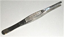 Stainless Steel Tweezers Forceps 5" Blunt End Lab New
