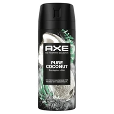 Set of 3 AXE Fine Fragrance Premium Deodorant Body Spray Pure Coconut 4 oz