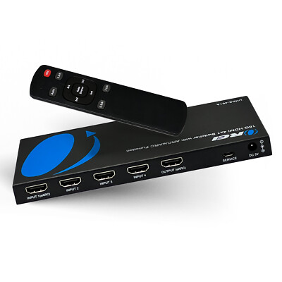 4K HDMI 4x1 HDMI Switch With Audio Extractor ARC/EARC