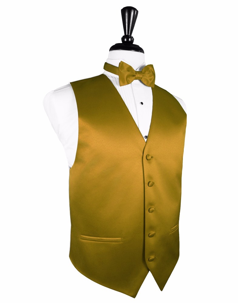 Cardi International New Gold Men's full back formal vest 4XL