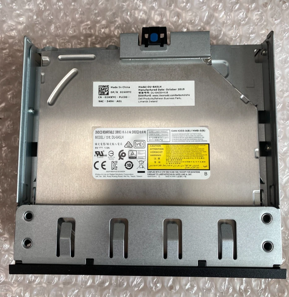 DELL PowerEdge DU-8A5LH DVD Optical Slim Drive and Holder - 02WXYC,6Y53B1430501 - Image 4 of 4