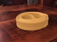 Vintage Martial Arts Karate Taekwondo Belt Yellow 106 inches Size 4