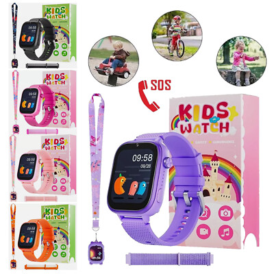 Kinder 4G Smartwatch Telefonuhr mit GPS Tracker MusikPlayer für Jungen Mädchen