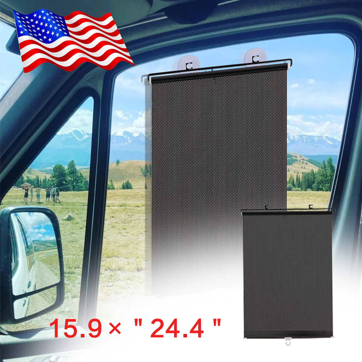 Retractable Car Auto Side Window Baby Sun Shade Shield Cover Roll Curtain Visor