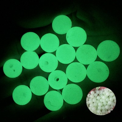 Making Jewelry Dark in Round Luminous 100-500Pcs 4~14mm DIY Beads the Glow