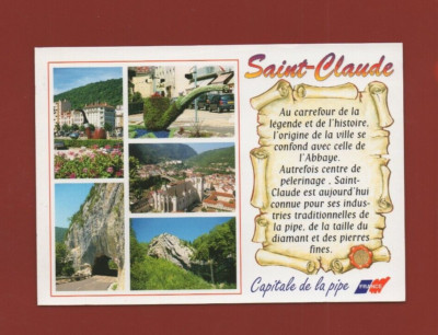 SAINT CLAUDE (G5727)   2007 Postkarte, 1 Stück, Sehr Gut, Gelaufen