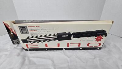 Conair Euro Salon Instant Heat Curling Iron (BC84) - 3/4 in, New in Box, Black