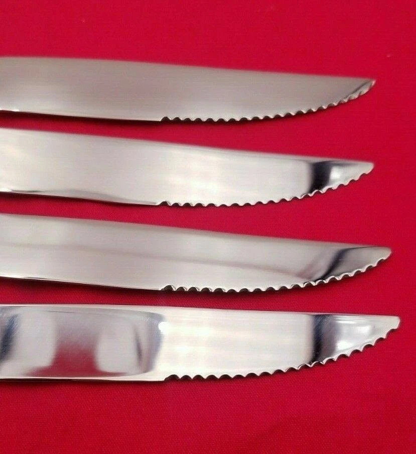 Conjunto de 4 facas de bife serrilhadas King Richard by Towle feitas sob medida - Imagem 3 de 3