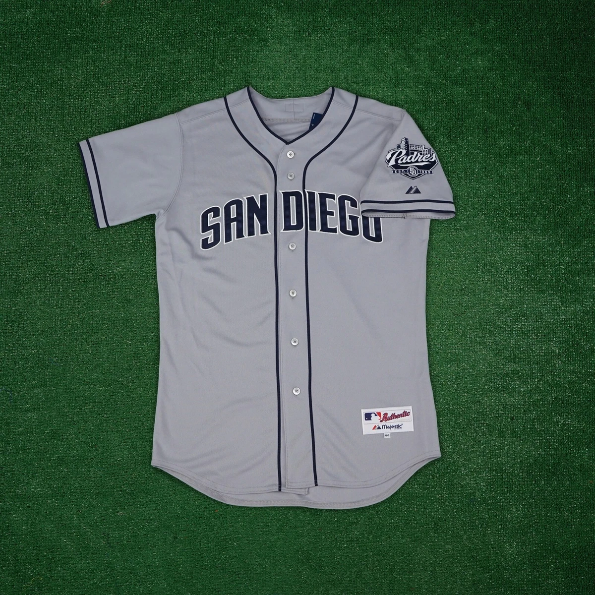 San Diego Padres Authentic On-Field Grey Road Jersey