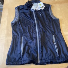 Little Donkey Andy Womens Vest Large Black Wind Proof Sleeveless Jacket Hiking