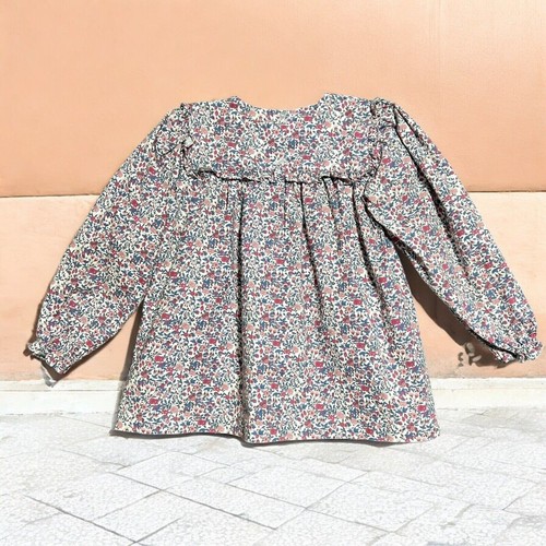James & Lottie Girl's Floral Babydoll Blouse Size 8 Boutique Balloon Sleeves - Picture 3 of 7
