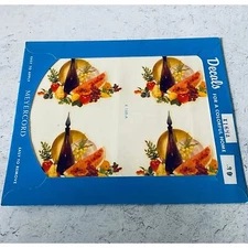 Vintage 1950's NOS Meyercord Decals, Fruit & Wine, Kitchen Decor, Retro, Kitsch