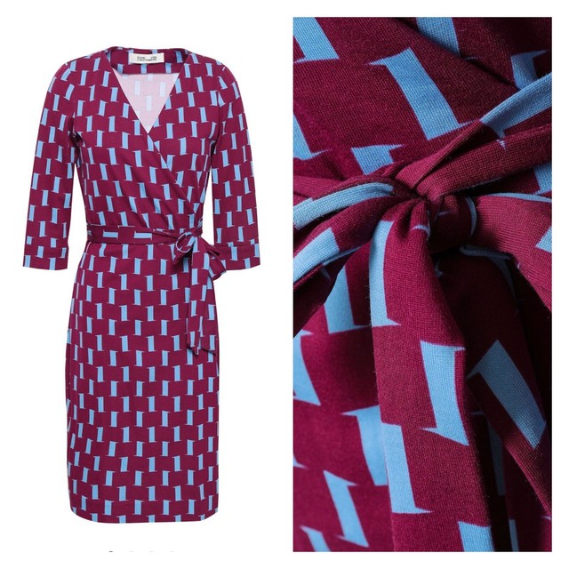 dvf wrap dress ebay