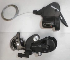 MICROSHIFT 26C 7-SPEED BICYCLE REAR DERAILLEUR/SHIFTER BIKE PART 28-10