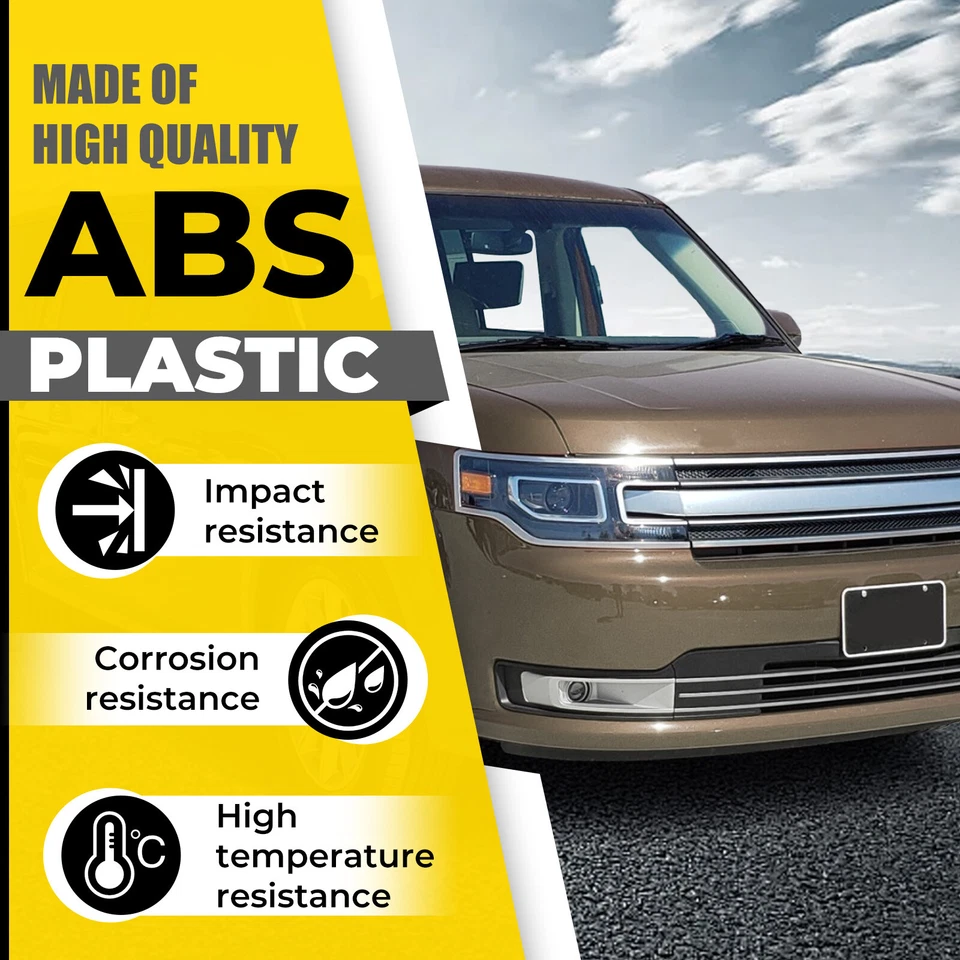 Par de luces antiniebla cubierta de borde de lámpara lado conductor y pasajero para Ford Flex 2013-2019 Foto 3 de 4