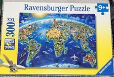 RAVENSBURGER Puzzle World Landmarks Map Jigsaw Puzzle 300 Pcs XXL 9  132270 NEW