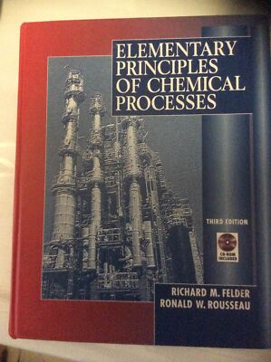 Elementary Principles of Chemical Processes