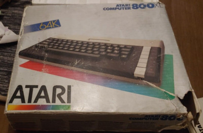 Atari 800 XL (with PA & TV Cable, 3 Manuals in Original Box) Classic 8-bit Computer Work