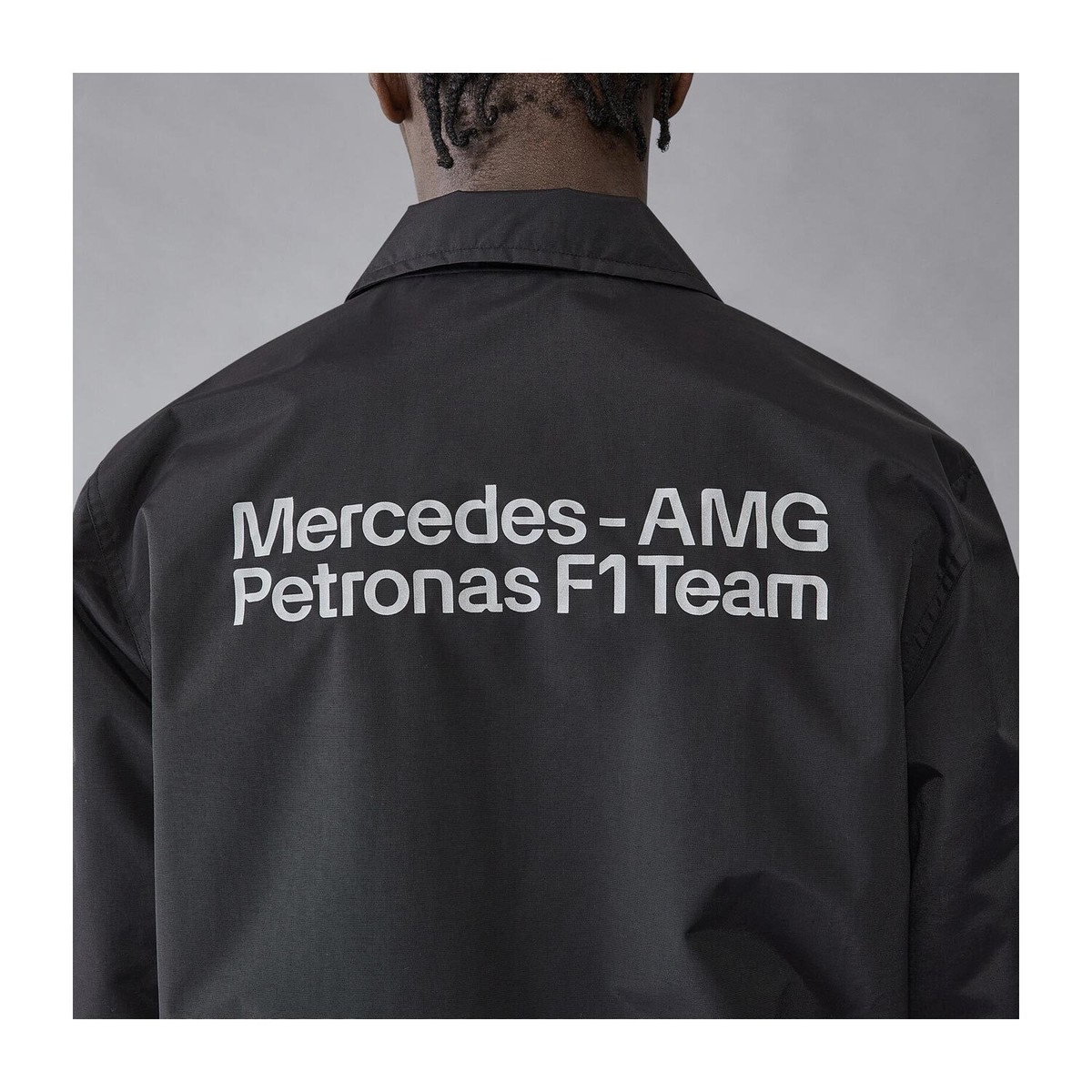 メルセデス F1コーチジャケット Vintage Team Mercedes Benz Jacket Racing Auto Silver Formula