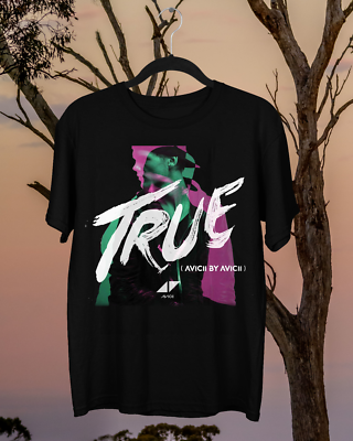Inspired Avicii Singer True Basic Cotton Black All Size Men T