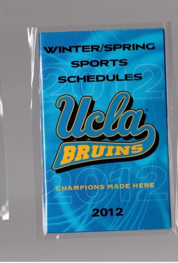 Calendario de bolsillo 2012 UCLA Bruins Temporada Multideportivos Juegos NCAA Foto 3 de 3