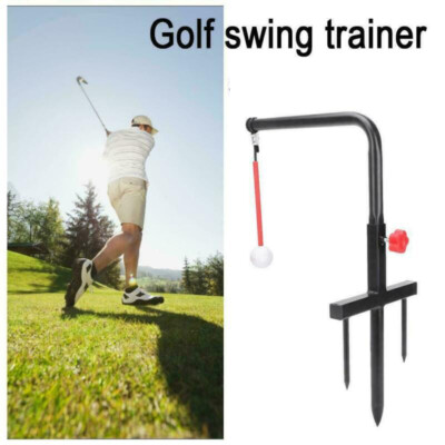 Golf Swing Rod Aid Hanging Trainer Ball Indoor Practice Tempo Training